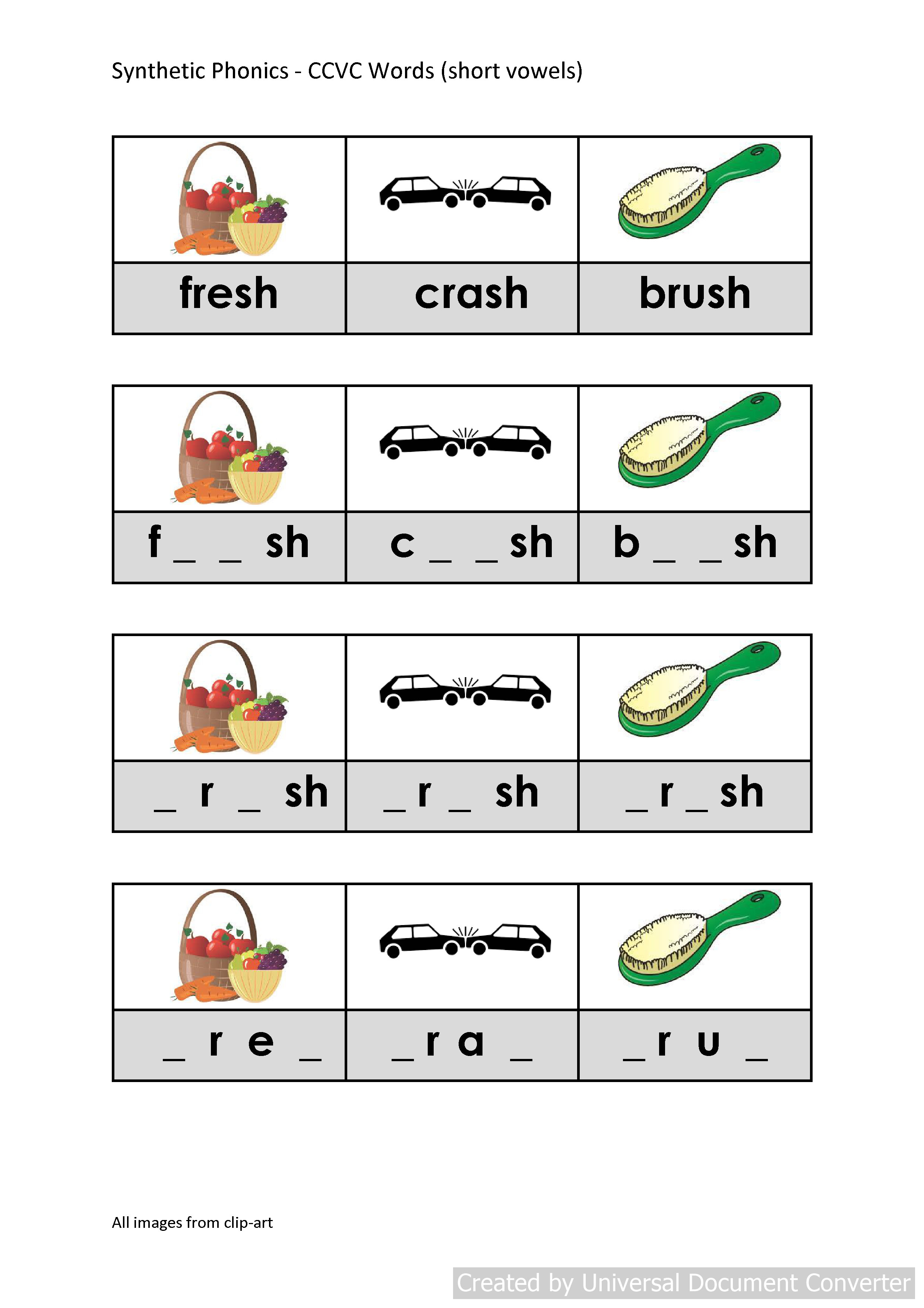 Two Letter Consonant Words